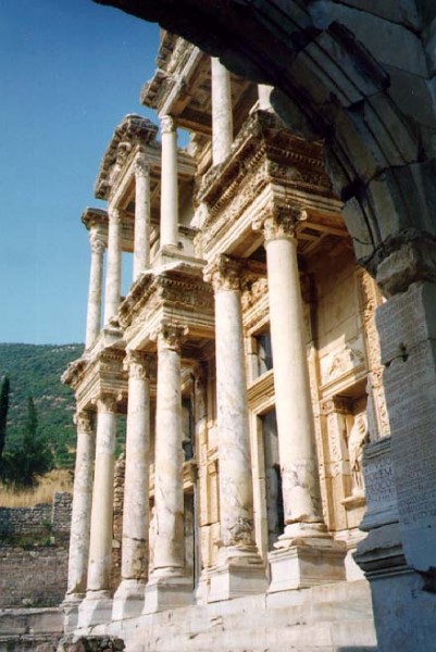 library ephesus turkey ruins
