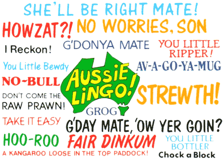 aussie lingo slang jargon australian language