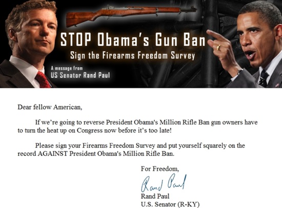 firearms legislation gun control paul rand letter