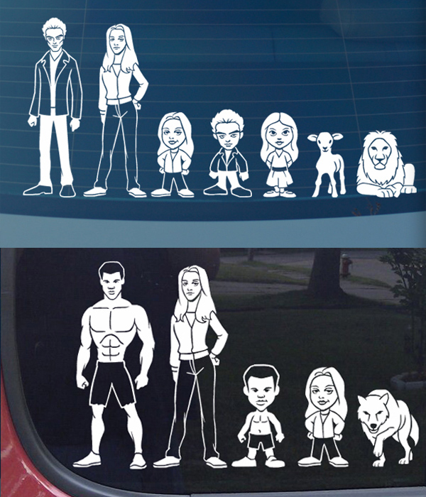 family twilight-family-car-stickers