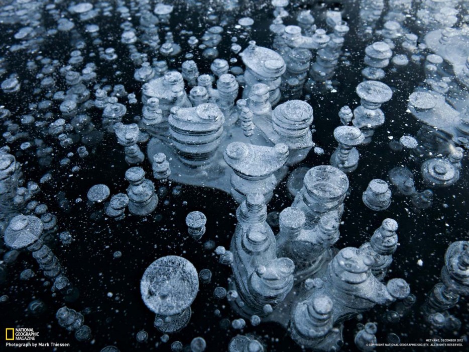 frozen methane bubbles 2