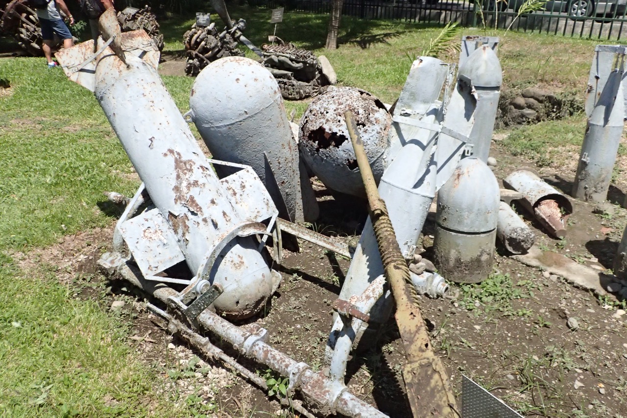 Kokopo War Museum WWII bomb cases